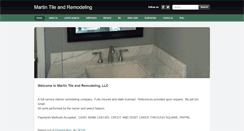 Desktop Screenshot of martintileandremodeling.com